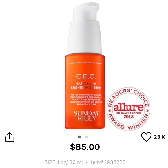 Sunday Riley CEO Rapid Flash Brightening Serum - Picture 4 of 4